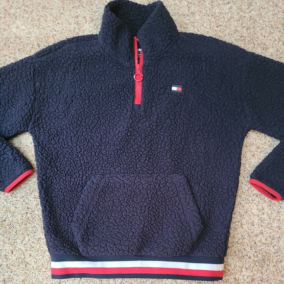 Tommy Hilfiger Y2K Blue 1/4 Zip‎ Fleece Women's XS Jacket - Picture 2 of 12